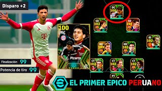 💣 ASI JUEGA CLAUDIO PIZARRO EPICO 100 El Bombardero de los Andes  eFootball Mobile [upl. by Prent]