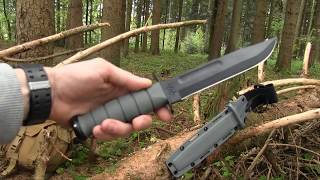 REVIEW and FIELDTEST  The KABAR USMC Foliage green [upl. by Elberfeld]