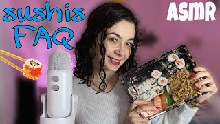 • ASMR FR • DÉGUSTATION SUSHIS et FAQ  • 🍱 🍣  très intenses [upl. by Trocki250]