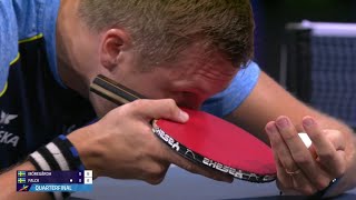 Truls Moregard vs Mattias Falck  MSQF  European Championships 2022 [upl. by Adnilev]