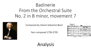 Badinerie Analysis  Harmony [upl. by Dranyam]