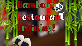 Bambou Restaurant Training 1  Assistant POV [upl. by Sikko542]