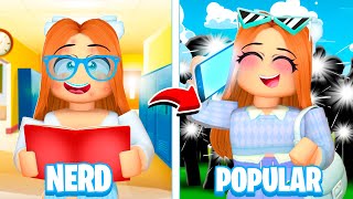 MY BEST FRIEND WENT FROM NERD TO POPULAR IN ROBLOX BROOKHAVEN [upl. by Aydne]