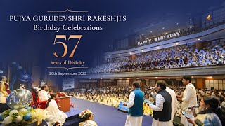 Pujya Gurudevshris 57th Birth Anniversary Celebrations  Highlights [upl. by Rodolph]