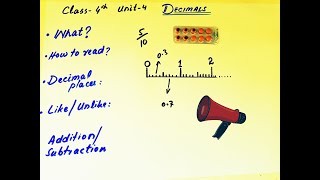 Lecture 5  Unit 4  Class 4th Maths  Decimal fractions addition subtraction and more [upl. by Burne]