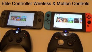 Xbox One Elite Controller working with MOTION CONTROLS on the Nintendo Switch [upl. by Omlesna584]