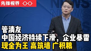 管清友：中国经济持续下滑，企业到处暴雷，现金才是硬道理 [upl. by Eustashe]