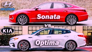 Hyundai Sonata vs Kia Optima AV Car Review [upl. by Atsev]