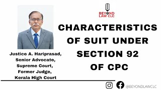 Characteristics of Suit under Section 92 of CPC [upl. by Sillsby]