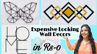 Looks Expensive but Costed Rs0 😱  DIY Wall Decors from Waste Materials [upl. by Malinde]