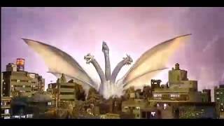 GMK Giant Monsters all out attack MovieClip 911 The Thousand Year Old Dragon 2001 [upl. by Doner]