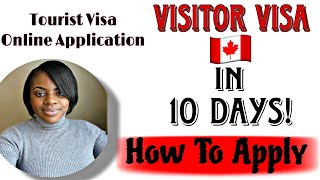 How To Apply For Canada 🇨🇦 Visitor Visa 2023  Step By Step Application Process Granted In 10 Days [upl. by Oab701]