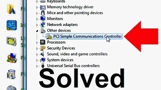 How to Fix PCI Simple Communications Controller Driver Error in Windows 7 [upl. by Singh]