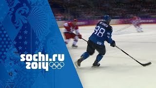 Ice Hockey  Mens QuarterFinal  Finland v Russa  Sochi 2014 Winter Olympics [upl. by Bluh]