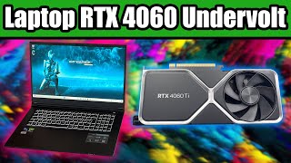 Undervolt your Laptop RTX 4060 for more FPS and Lower Temperature  Tutorial [upl. by Trebo]