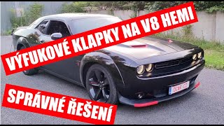 Dodge Challenger 57 V8 HEMI  výfukové klapky DCarcz [upl. by Latnahs]