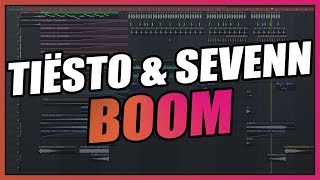 Tiësto amp Sevenn  Boom FL Studio Remake  FREE FLP [upl. by Johannah]