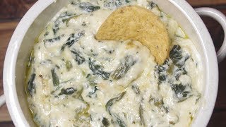 How To Make Hot Cheddar Cheese amp Spinach Party Dip  Recipe [upl. by Ocsecnarf]