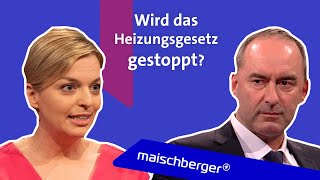 HeizungsStreit Katharina Schulze B’90Grüne und Hubert Aiwanger Freie Wähler  maischberger [upl. by Amii397]