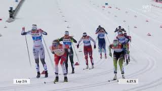 VM Seefeld 2019 Längdskidor Sprintstafett DamerHerrar [upl. by Nylakcaj]