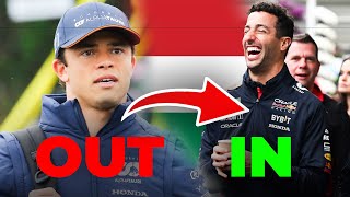 BREAKING Ricciardo makes full F1 RETURN replacing De Vries at AlphaTauri [upl. by Ettenav842]