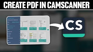 How To Create PDF in CamScanner 2024 Full Tutorial [upl. by Omar]