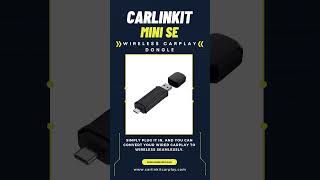 Carlinkit Mini Se Wireless CarPlay Dongle [upl. by Hyland]