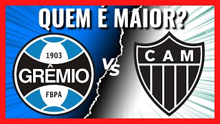 Atlético MG VS Grêmio QUEM É MAIOR Comparativo de Títulos [upl. by Ellevehs]