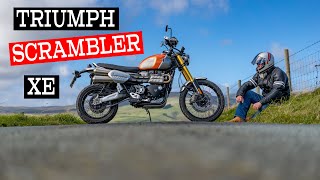 The Biggest amp Baddest Bonneville Modern Classic Triumph Scrambler XE Goldline Review in Stunning HD [upl. by Rufina]