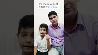 Physics class 9th  Equation of Motion  motion equations by little Krishna  shorts viral [upl. by Etnod]