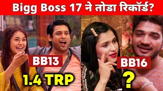 Bigg Boss 17 Ne Toda Record Last 4 Seasons Ki TRP List [upl. by Noiraa919]