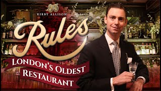 Londons Oldest Restaurant  Private Tour of Rule’s  London  Kirby Allison [upl. by Ahselet]