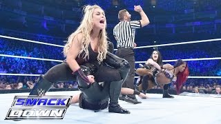 Natalya amp Paige vs Naomi amp Tamina SmackDown April 21 2016 [upl. by Michey]