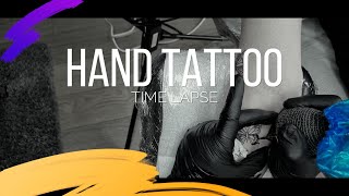 Tattoo HAND TATTOO TIME LAPSE foryou youtube youtubevideo [upl. by Elodie116]