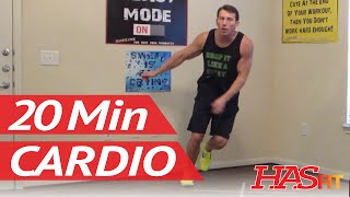 20 Min Cardio Burn  HASfit Cardio Workout to Lose Belly Fat and all fat  Cardio Exercises [upl. by Yatnuahs]