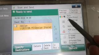 how to set up Canon imageRUNNER ADVANCE C2220i printer for scanning [upl. by Alysa]