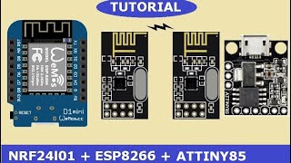 🚩NRF24L01  ATTINY85 connection tutorial [upl. by Aivizt]