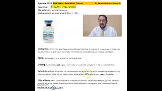 REZZAYO rezafungin treatment of candidemia and invasive candidiasis [upl. by Acisse969]