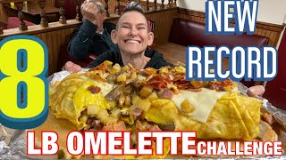 DANA’S DINER KITCHEN SINK OMELETTE CHALLENGE  NEW RECORD  WOMAN VS FOOD [upl. by Anib]