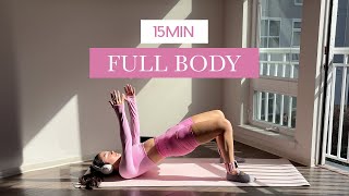 15MIN Hourglass Full Body Pilates  everyday tone amp strengthen  no equipment amp beginner friendly [upl. by Notnad]