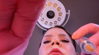 ASMR Dermatologist Doing Your Cheek Filler Injections  Skin Exam Symmetry Check [upl. by Tsew]