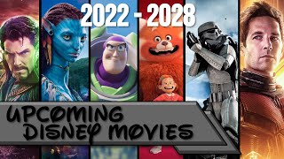 Upcoming Disney Movies 20222028 Disney Pixar Marvel Star Wars amp 20th Century Fox [upl. by Parrie]