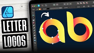 Create Letter Logos with Affinity Designer [upl. by Otrevogir]