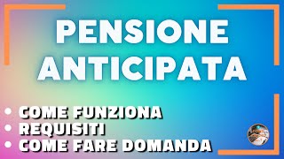 Come richiedere la Pensione Anticipata [upl. by Maidy]