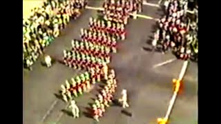 Parkersburg High School Big Red Band Parade1980s [upl. by Ubald]