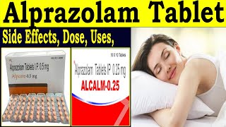 Alprazolam Tablets ip 05 mg 025 mg  Alpracare 05 tablet  Uses review Side Effects Dose [upl. by Kcirre]