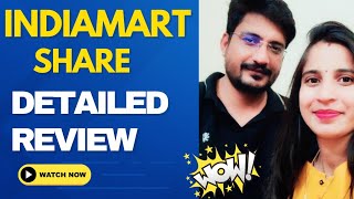 INDIAMART SHARE LATEST NEWS  INDIA SHARE REVIEW  stocks [upl. by Adon]