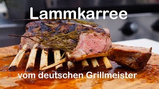 Lammkarree perfekt zubereitet vom deutschen Grillmeister [upl. by Akiam]