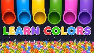 Learn Colors with Candy Surprise Eggs  Colors Videos Collection [upl. by Norret]