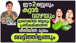 Aloe vera Gel for Face  SimpleTips Malayalam Kerala beauty vlogger [upl. by Rome]